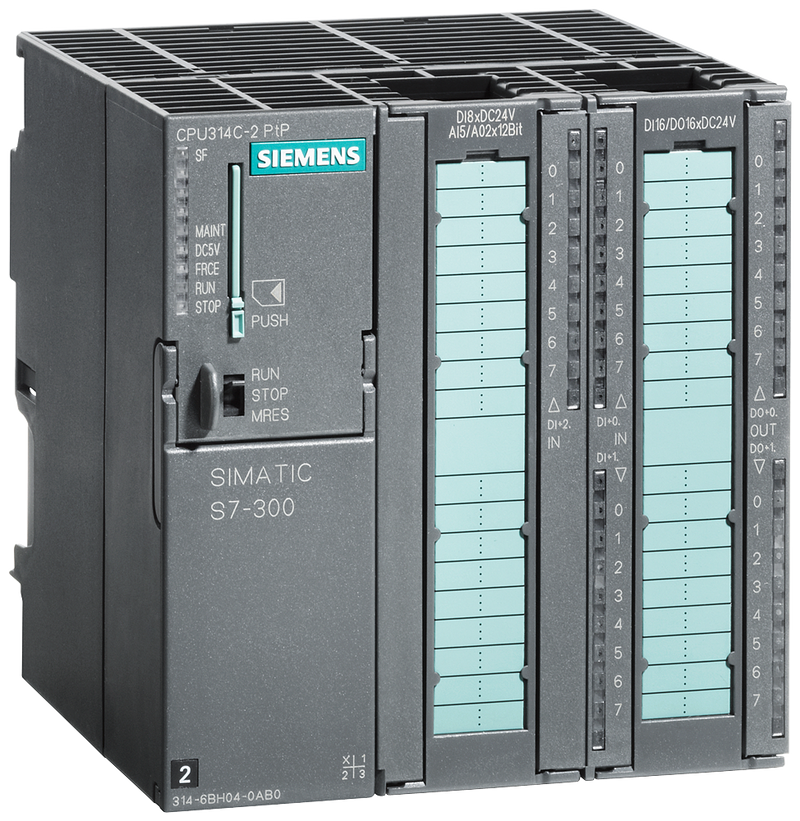 SIEMENS 6ES7314-6BH04-0AB0 SIMATIC S7-300 CPU 314C-2 PtP 24DI / 16DQ / 5AI / 2AQ, 192 KB
