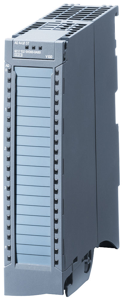 SIEMENS 6ES7532-5HF00-0AB0 SIMATIC S7-1500 AQ 8xU/I HS 35 mm, with operating mode oversampling Incl. power supply element, shield bracket, and shield terminal