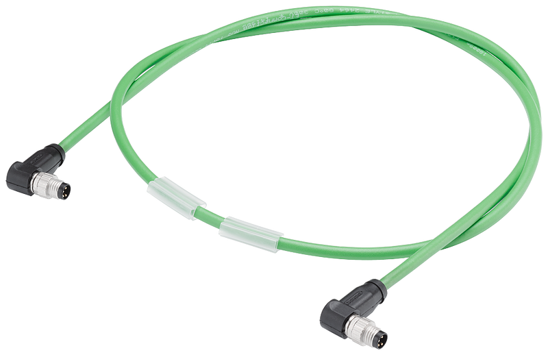 SIEMENS 6ES7194-2LH10-0AB0 SIMATIC ET 200AL Bus cable pre-assembled at both ends, angled, 1.0 m For ET connection