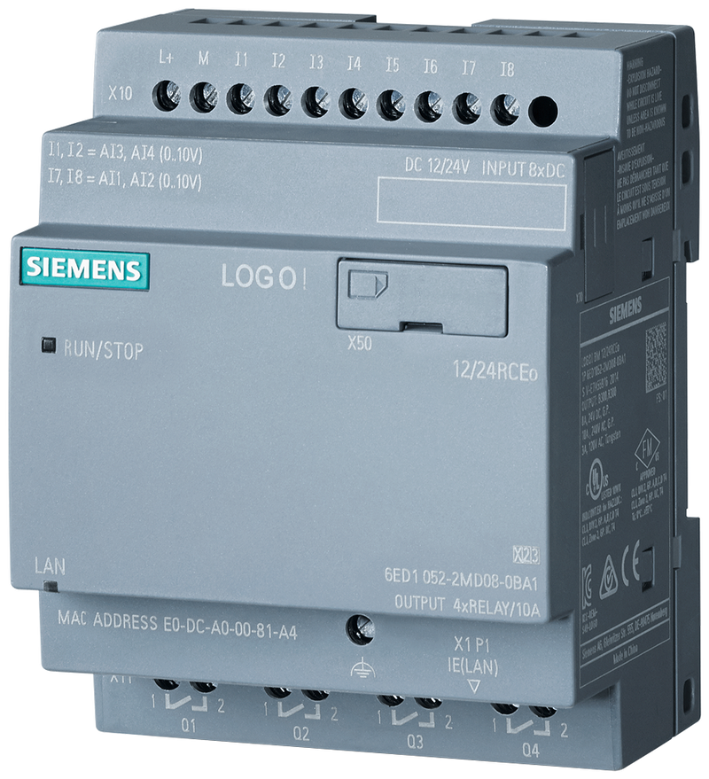 SIEMENS 6ED1052-2MD08-0BA1 LOGO! 12/24RCEO