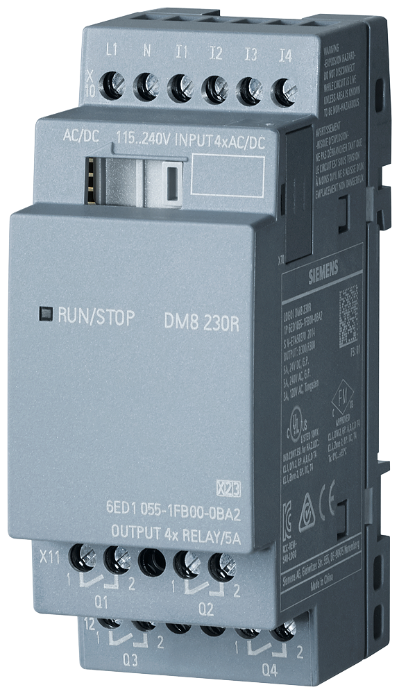 SIEMENS 6ED1055-1FB00-0BA2 LOGO! DM8 230R For LOGO! 8
