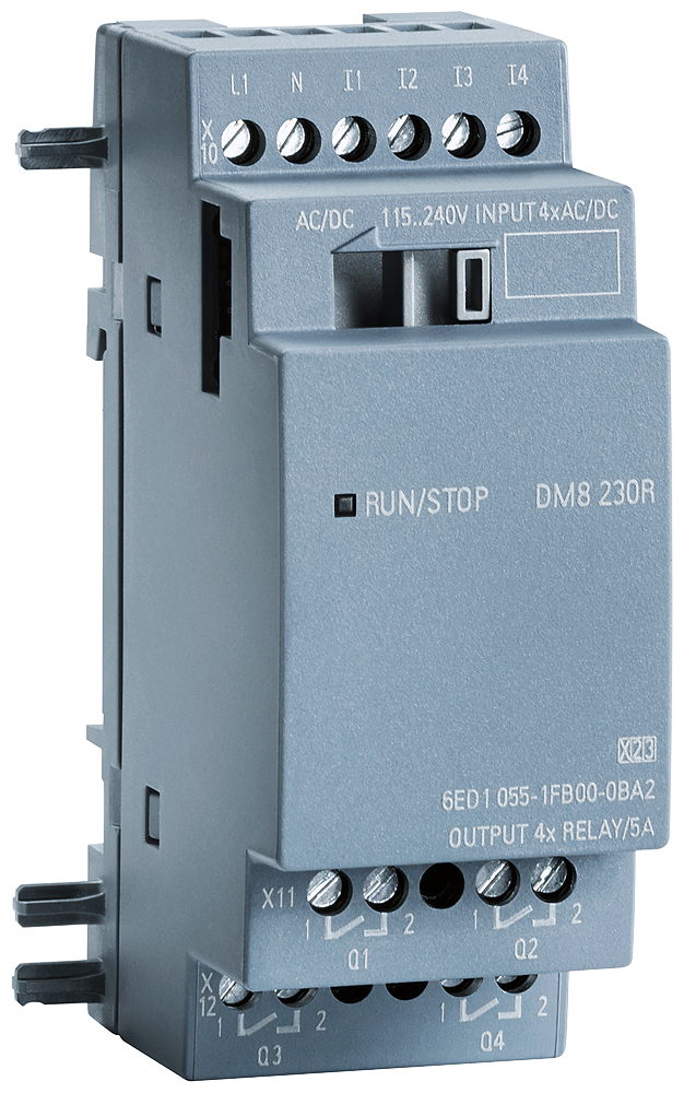 SIEMENS 6AG1055-1FB00-7BA2 SIPLUS LOGO! DM8 230R For LOGO! 8, -40 ... +70 °C with conformal coating based on 6ED1055-1FB00-0BA2