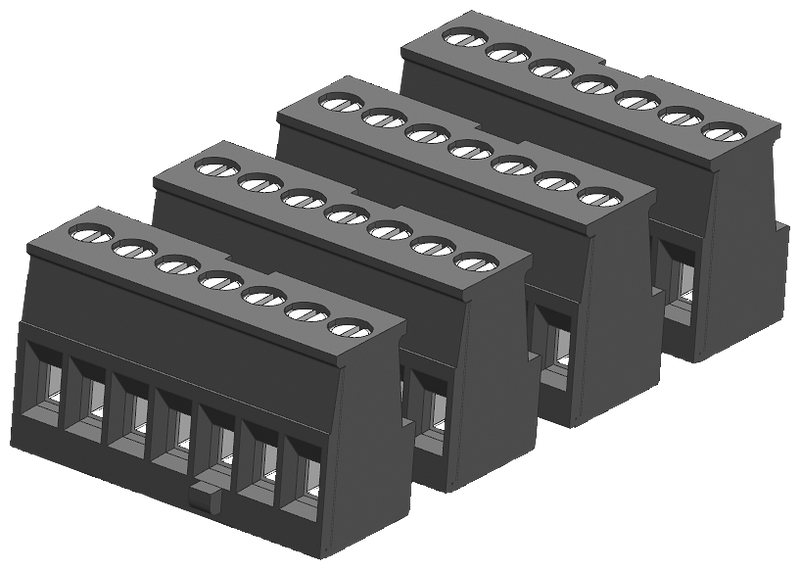SIEMENS 6ES7292-1AG40-0XA0 SIMATIC S7-1200 Tin-plated joint block 7 pins, keyed right, screw PU 4