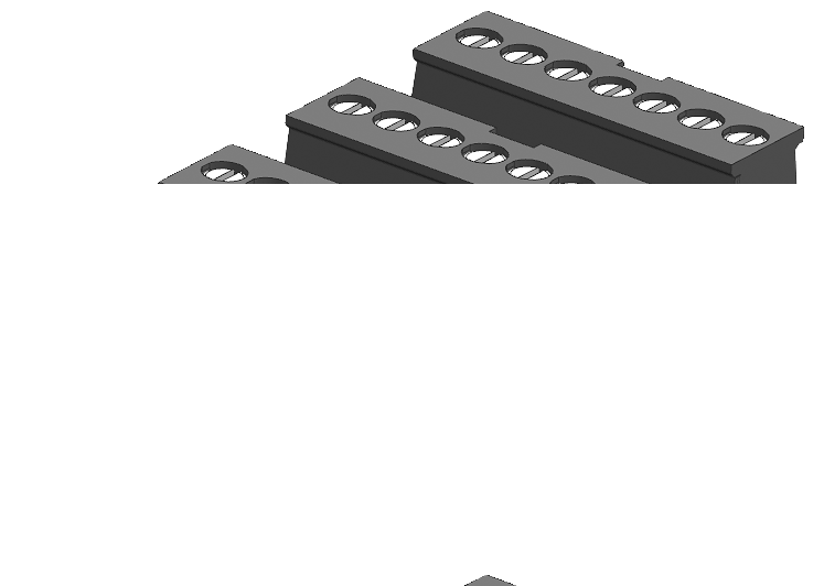 SIEMENS 6ES7292-2AG40-0XA0 SIMATIC S7-1200 Tin-plated joint block 7 pins, keyed right, push-in PU 4