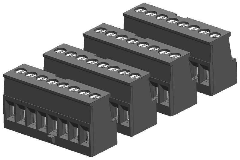 SIEMENS 6ES7292-1AH40-0XA0 SIMATIC S7-1200 Tin-plated joint block 8 pins, keyed right, screw PU 4