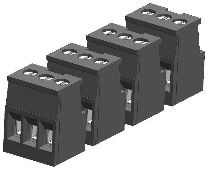 SIEMENS 6ES7292-1BC30-0XA0 SIMATIC S7-1200 Gold-plated joint block 3 pins, screw For analog CPUs PU 4