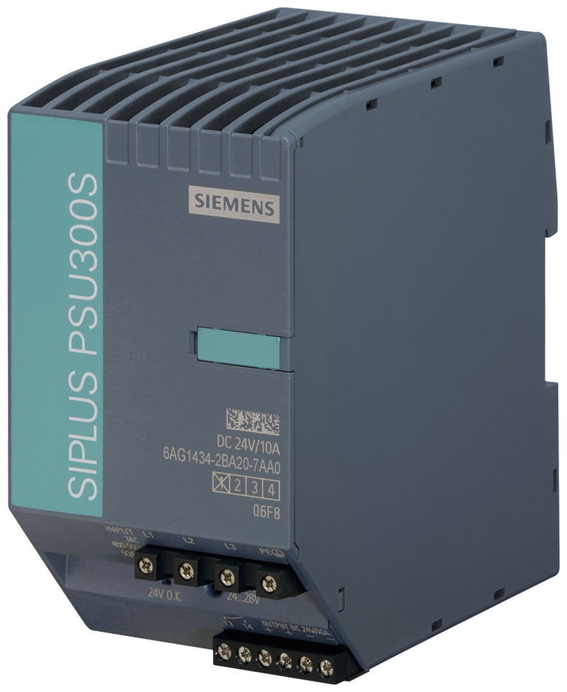 SIEMENS 6AG1434-2BA20-7AA0 SIPLUS PS PSU300S 10A based on 6EP1434-2BA20 with conformal coating, -40…+70 °C, start up -25 °C, stabilized power supply input: 400-500 V 3 AC out...
