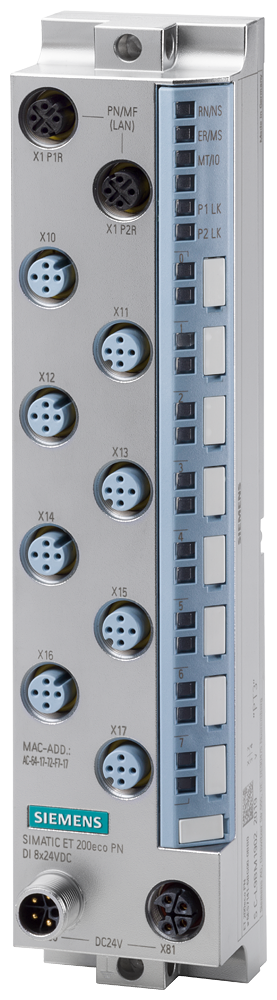 SIEMENS 6ES7142-6BG00-0BB0 SIMATIC ET 200eco PN DQ 8x24VDC/0.5A, M12-L 8x M12
