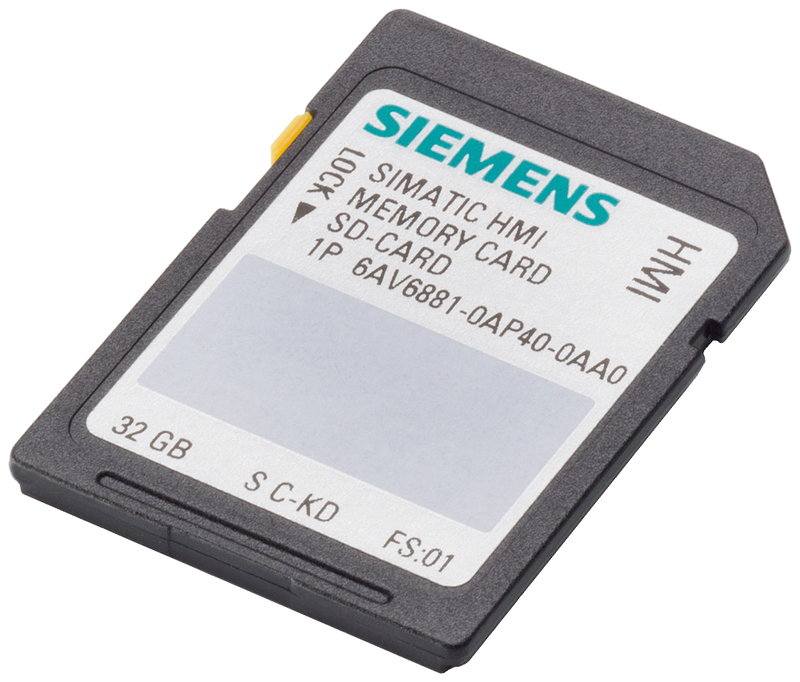 SIEMENS 6AV6881-0AP40-0AA0 SIMATIC HMI SD memory card 32 GB, indoor TIA Portal V16 or higher