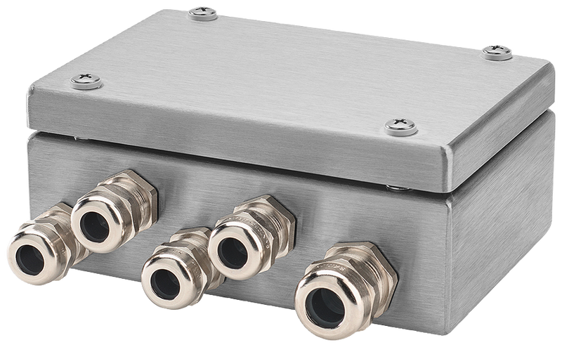 SIEMENS 7MH5001-0AA01 Junction box SIWAREX JB ATEX stainless steel housing to connect in parallel up to 4 load cells in 4-wire or 6-wire system; degree of protection: IP...