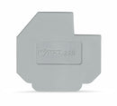 WAGO 226-110 End plate for 630 V, cut-out dimensions L1 1.5 mm thick, gray