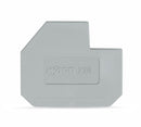 WAGO 226-120 End plate for 400 V, cut-out dimensions L1 1.5 mm thick, gray