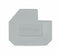 WAGO 226-120 End plate for 400 V, cut-out dimensions L1 1.5 mm thick, gray