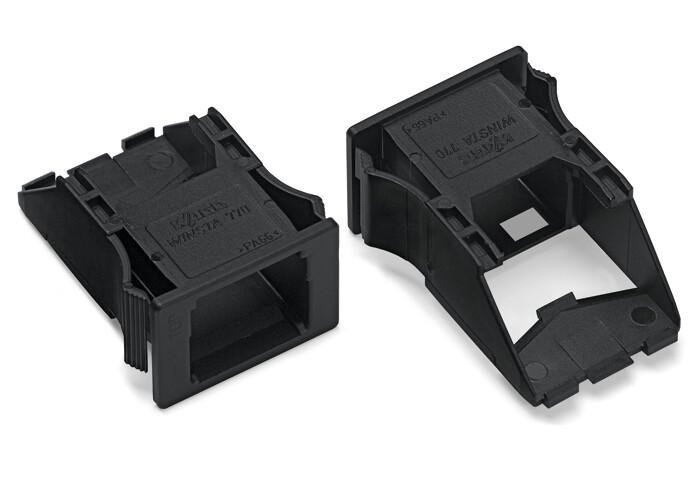 WAGO 770-317 Snap-in frame 2-pole 0.5 … 2.0 mm, black