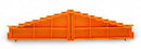 WAGO 727-114 8-level end plate plain 7.62 mm thick, blue