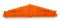 WAGO 727-117 8-level end plate plain 7.62 mm thick, orange