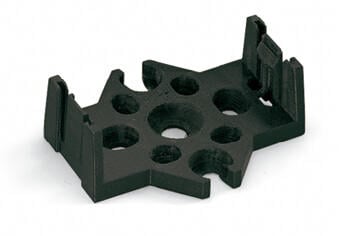 WAGO 770-625 Mounting plate 5-pole, black