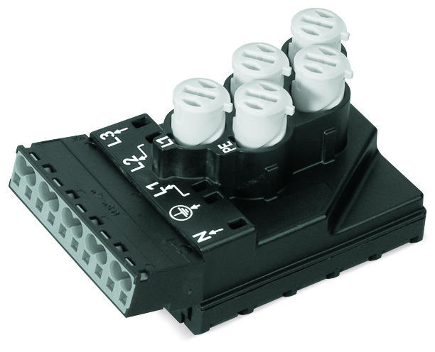 WAGO 772-261 Supply module 5 x 2.5 mm² + 2 x 1.5 mm², black