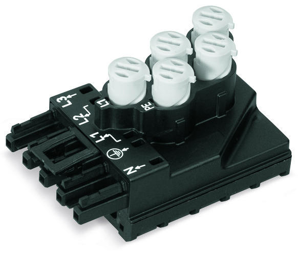 WAGO 772-262 Tap-off module for flat cable 5 x 2.5 mm² + 2 x 1.5 mm², black