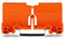 WAGO 773-332 Mounting carrier 773 Series - 2.5 mm² / 4 mm² / 6 mm², orange