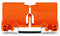 WAGO 773-332 Mounting carrier 773 Series - 2.5 mm² / 4 mm² / 6 mm², orange