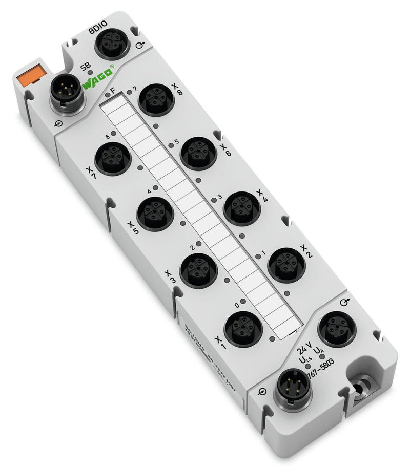 WAGO 767-5803 8DIO 24 VDC 0.5A 8xM12