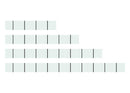 WAGO 757-081 Marking strips cut to a defined length, white