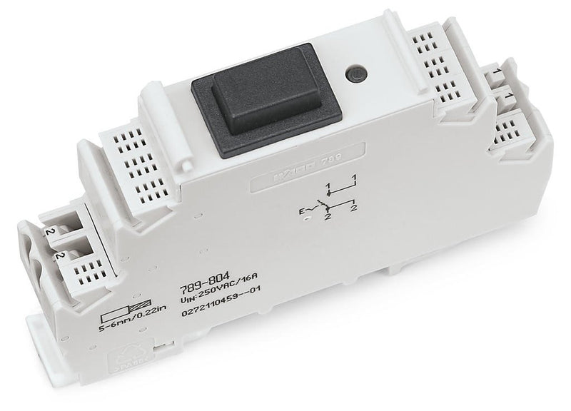 WAGO 789-804 SWITCH-MOD NO-MOM 250VAC