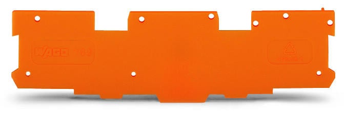 WAGO 769-312 End and intermediate plate 1.1 mm thick, orange