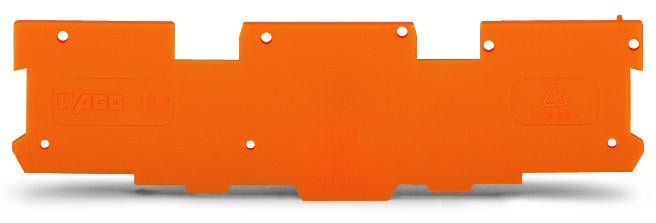 WAGO 769-318 End and intermediate plate 1.1 mm thick, orange