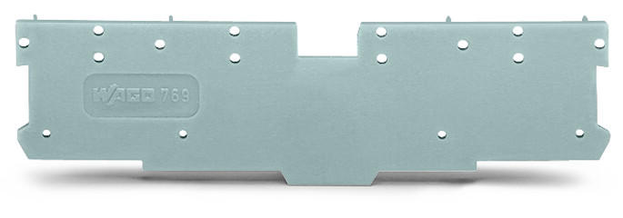 WAGO 769-301 End and intermediate plate 1.1 mm thick, gray