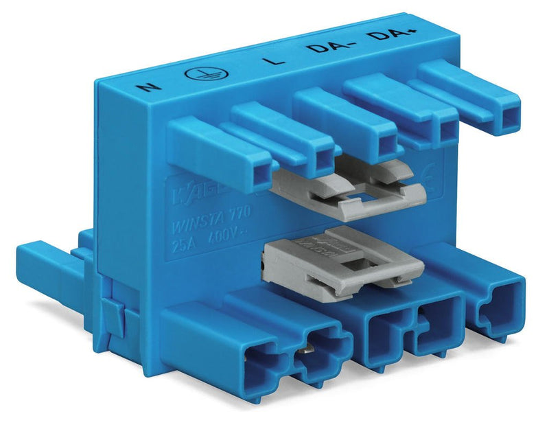 WAGO 770-992 h-distribution connector 5-pole Cod. I, blue