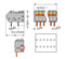 WAGO 218-122 PCB terminal block Locking slides 0.5 mm² Pin spacing 2.5 mm 22-pole, gray