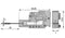 WAGO 231-155 Testing plug module, contact stud Pin spacing 5 mm / 0.197 in, gray