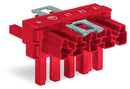 WAGO 770-922 T-distribution connector 5-pole Cod. P, red
