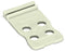 WAGO 734-128 Strain relief plate 12.5 mm wide, light gray