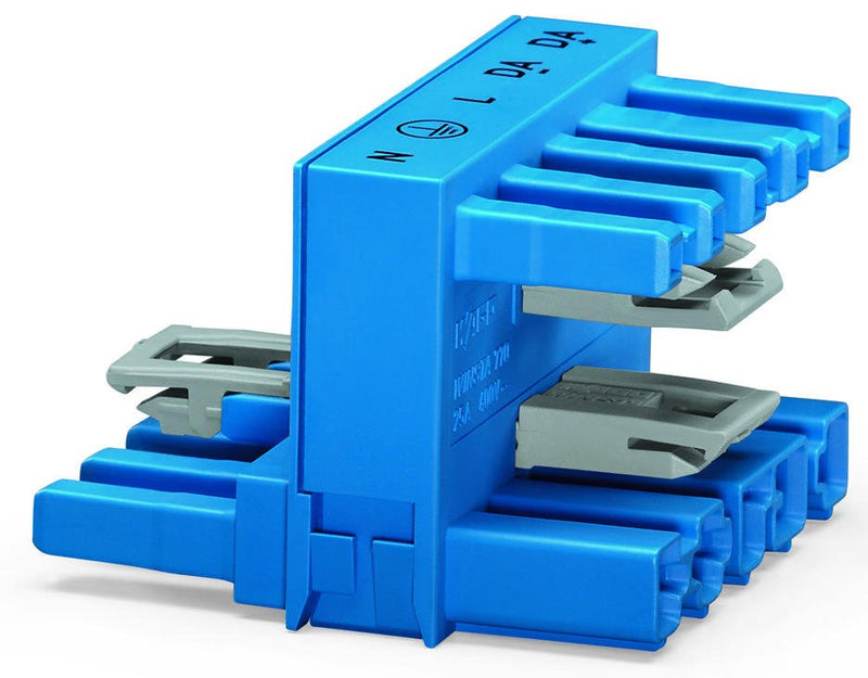 WAGO 770-993 h-distribution connector 5-pole Cod. I, blue