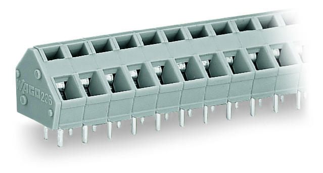 WAGO 236-441 PCB terminal block 2.5 mm² Pin spacing 5/5.08 mm 41-pole, gray