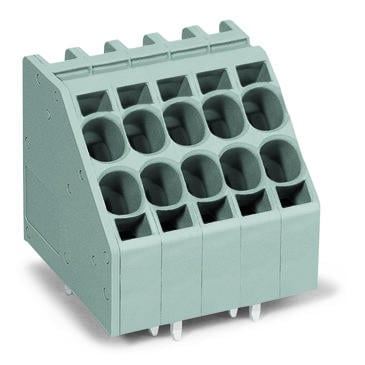 WAGO 746-2307 2-conductor PCB terminal block 10 mm² Pin spacing 7.5 mm 7-pole, gray