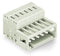 WAGO 734-314 1-conductor male connector 100% protected against mismating, light gray
