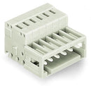WAGO 734-311 1-conductor male connector 100% protected against mismating, light gray
