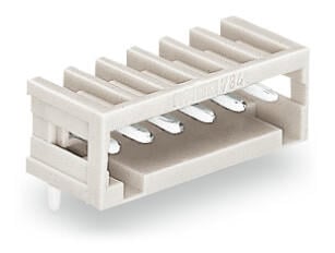 WAGO 733-369 THT male header 0.8 x 0.8 mm solder pin angled, light gray