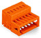 WAGO 734-349 1-conductor male connector 100% protected against mismating, orange
