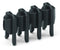 WAGO 734-420 Cover for male connectors for 734 Series IP20 protection, black