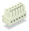WAGO 734-467 THT female header 0.9 x 0.9 mm solder pin straight, light gray
