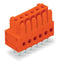 WAGO 734-506 THT female header 0.9 x 0.9 mm solder pin straight, orange