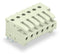WAGO 734-534 THT female header 0.9 x 0.9 mm solder pin angled, light gray