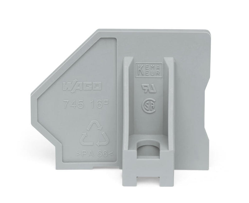 WAGO 745-545 End plate gray
