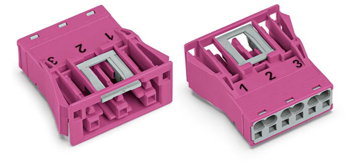 WAGO 770-783 Snap-in socket pink