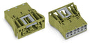 WAGO 770-763 Snap-in socket light green